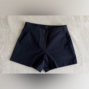 Theory Women's Dark Blue High Waist Shorts